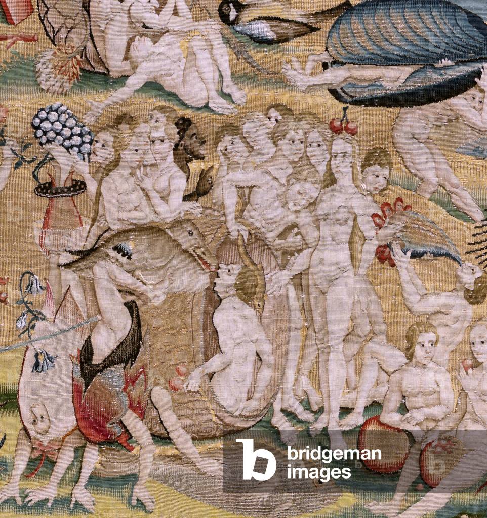 Flämischer Wandteppich. Serie Vier Wandteppiche nach Hieronymus Bosch. Der Garten der Lüste (Jardín de las Del