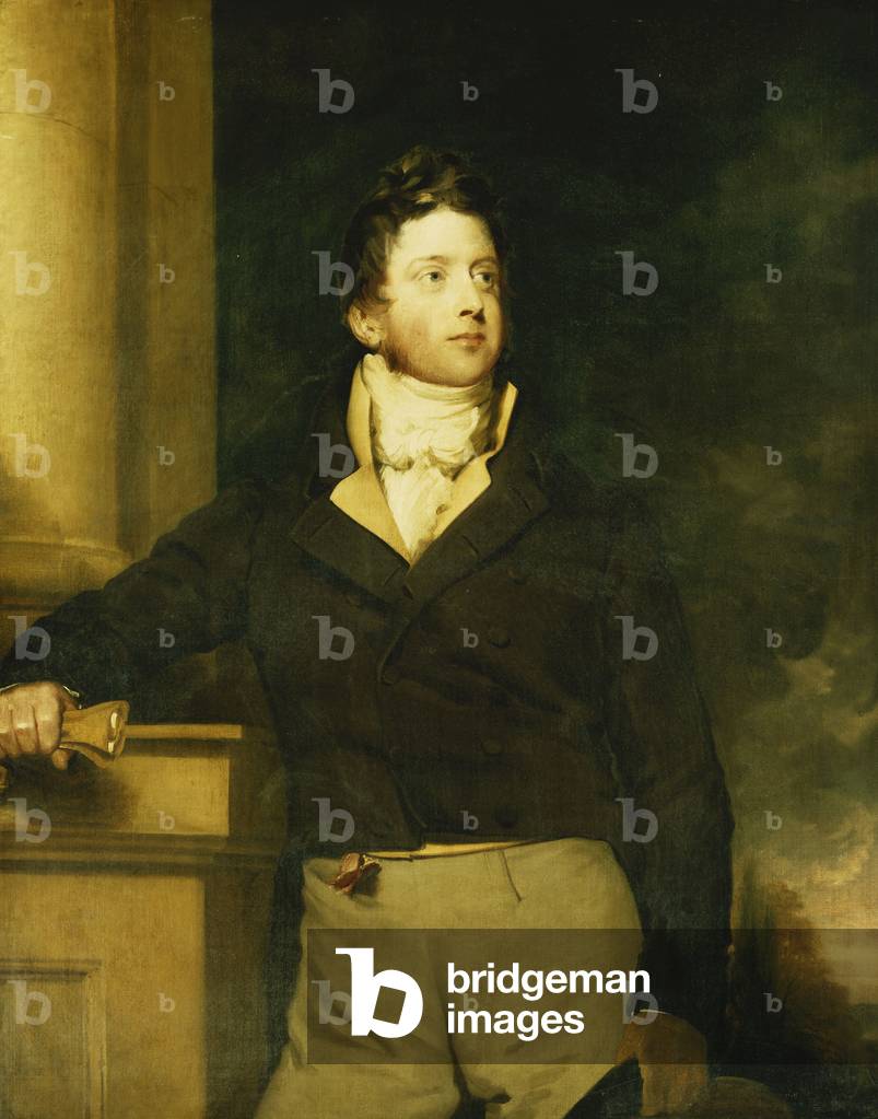 ritratto di un gentiluomo, in piedi, tre quarti di lunghezza, Indossando una giacca marrone con White Jabot, i