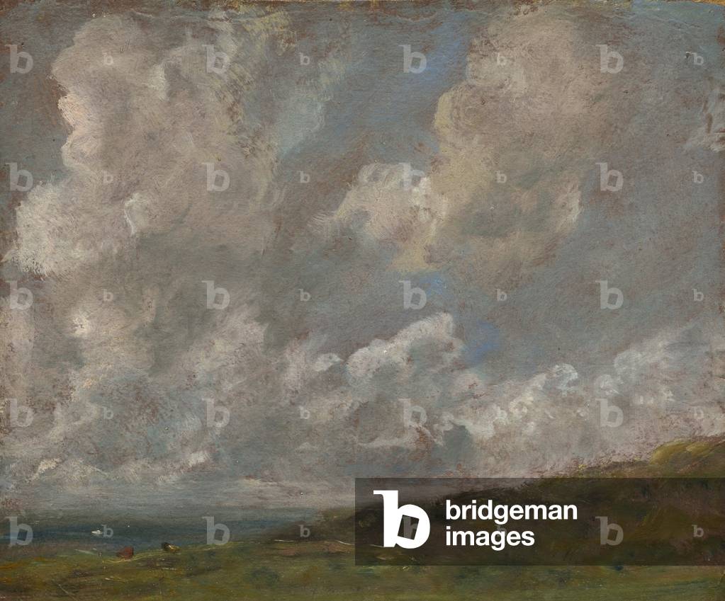 "Studio di nuvole su un paesaggio", c.1821-22 di John Constable