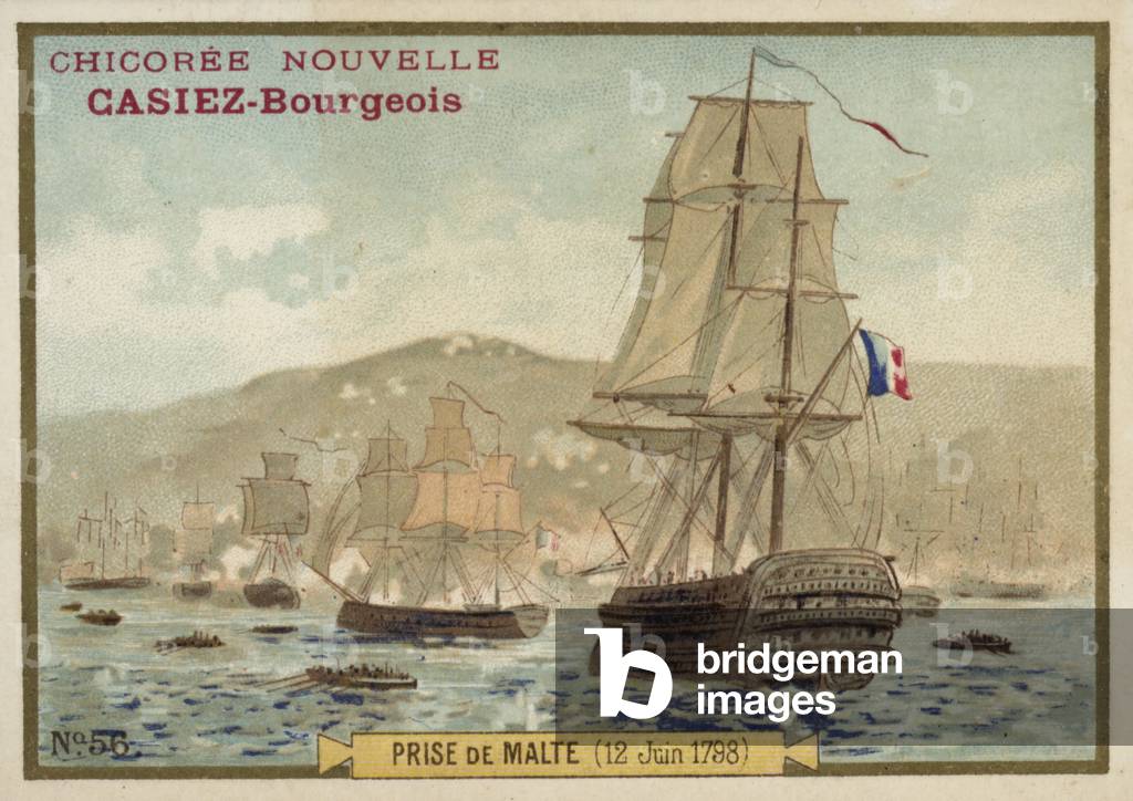 Capture of Malta by the French, 12 June 1798 (chromolitho)
