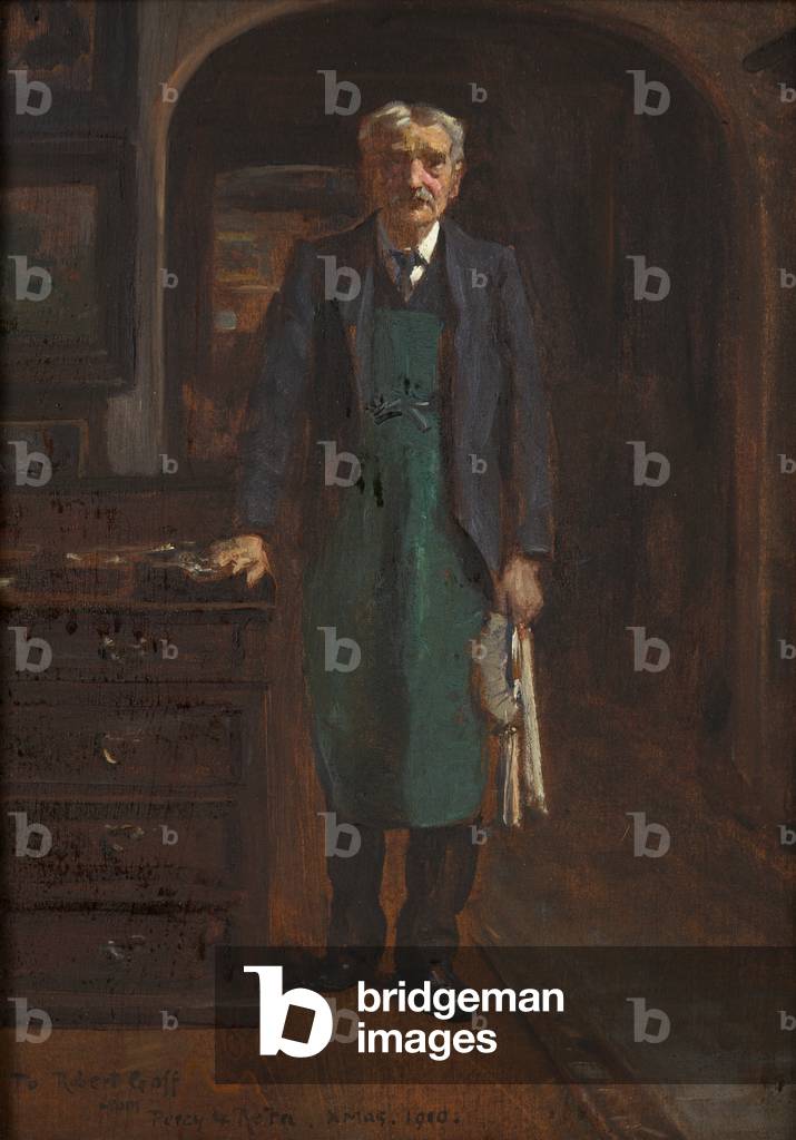 Immagine di Dipinto "il maggiordomo 1910 (olio su tela)" 1910 di George Percy Jacomb-Hood