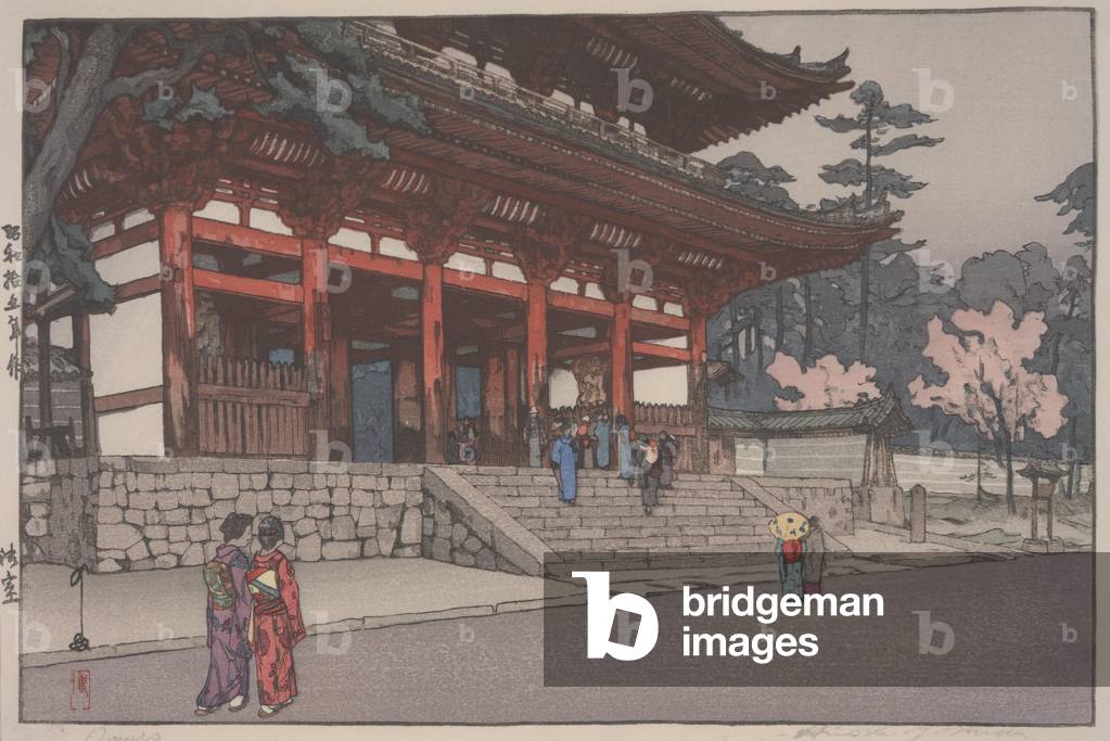 Omuro, 1940 (polychromer Holzschnitt)