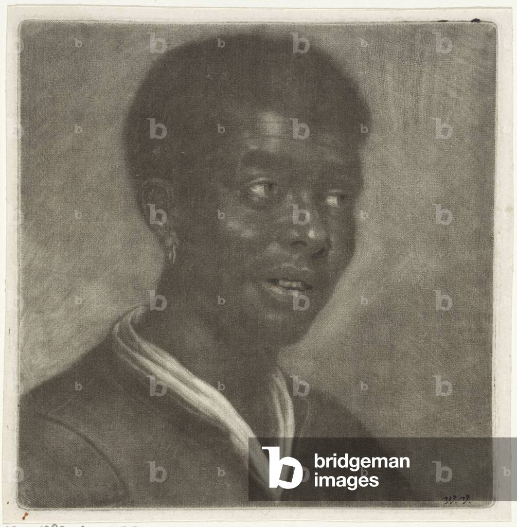 Testa di un uomo nero, c. 1660-70 (stampa)