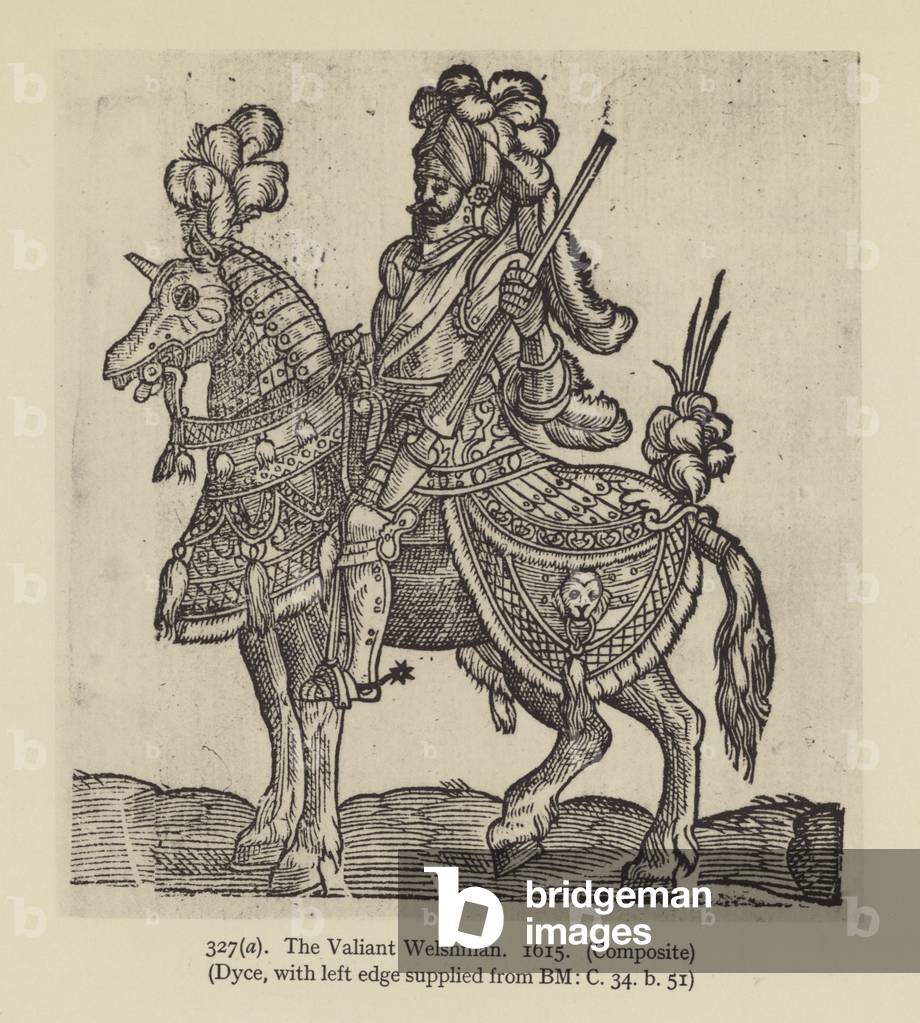 Il valoroso gallese, 1615 (litografia)
