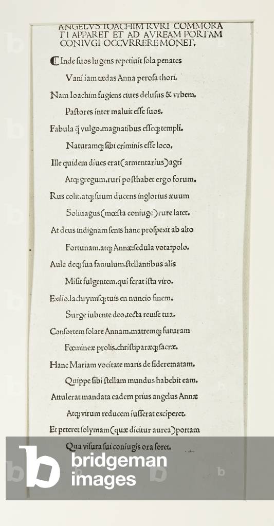 Offerta di Gioacchino Rifiutato, dalla vita della Vergine, 1511 (stampa)