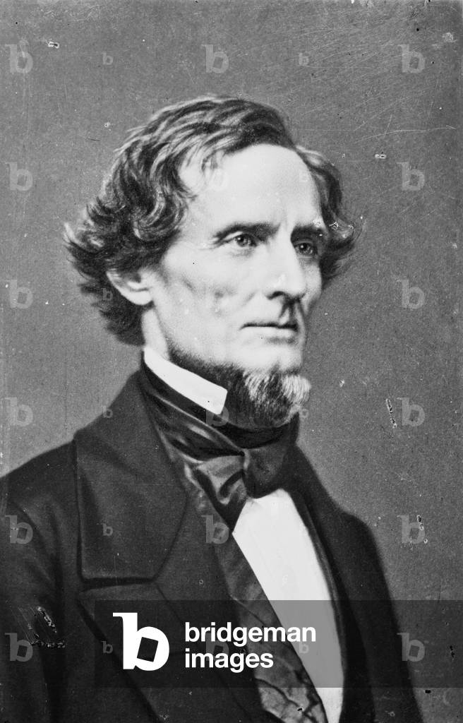 Immagine di Fotografia "Jefferson Davis", 1855-65 di Mathew Brady, b/w
