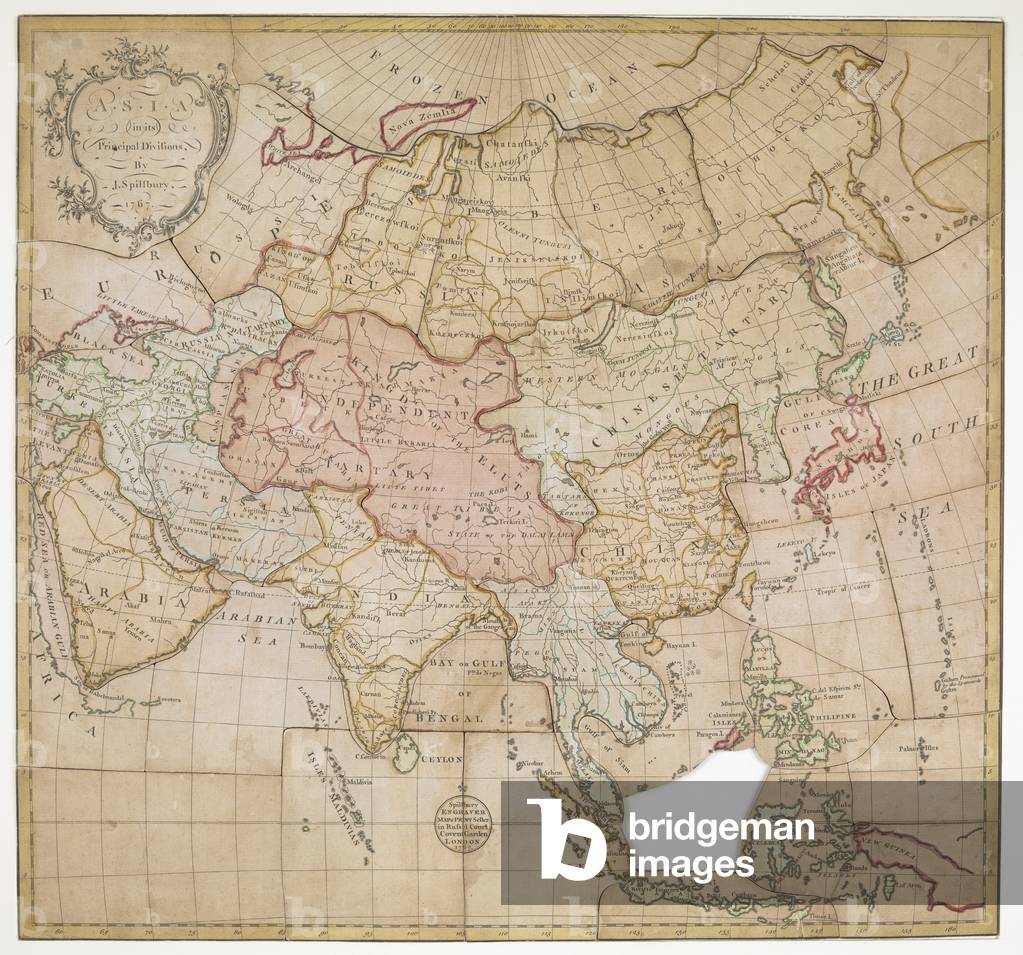 "L'Asia nel puzzle delle sue principali divisioni"