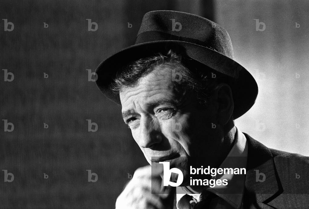 Immagine di Fotografia "Yves Montand" di Claude Schwartz, b/w