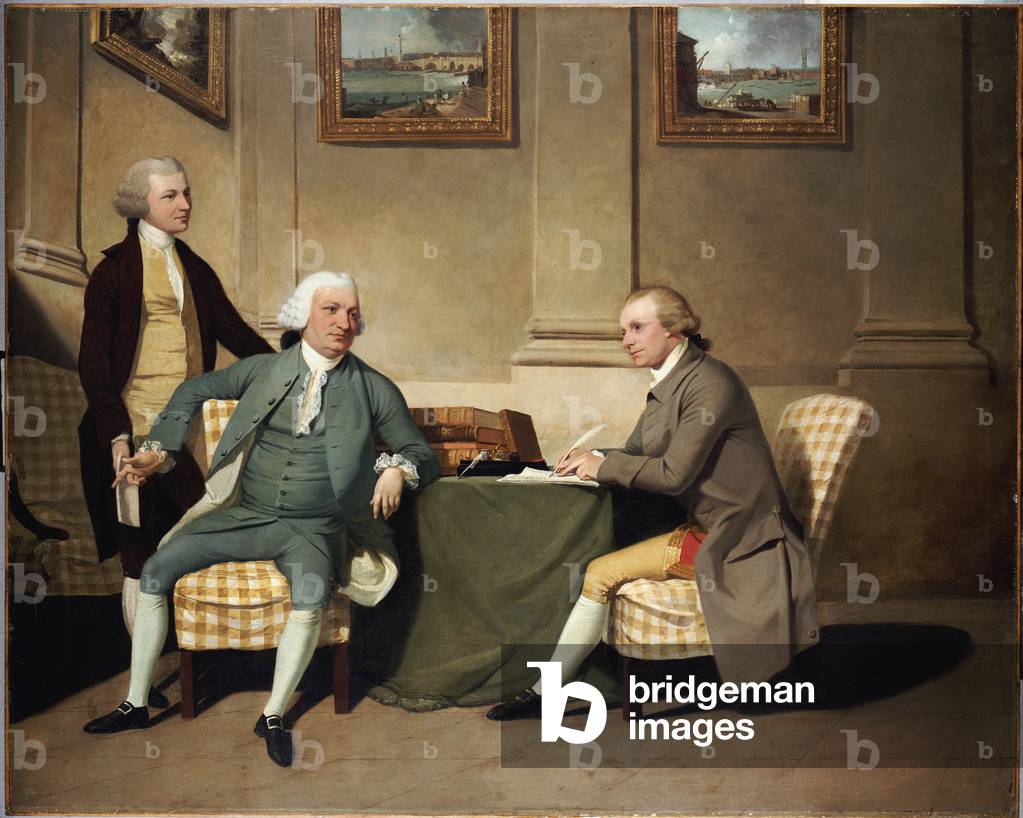 Bild von Gemälde "Gruppenporträt von Sergeant-At-Arms Bonfoy" von John Hamilton Mortimer
