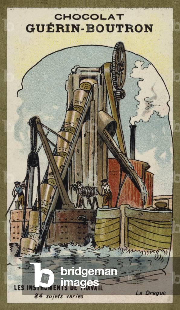 "Dredger (cromolito)" 1801 di French School