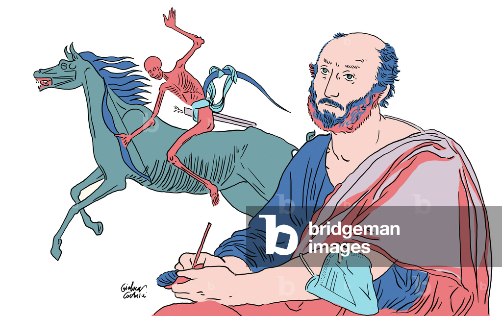 Immagine di Arte digitale "Pandemia" 2022 di Gianluca Costantini