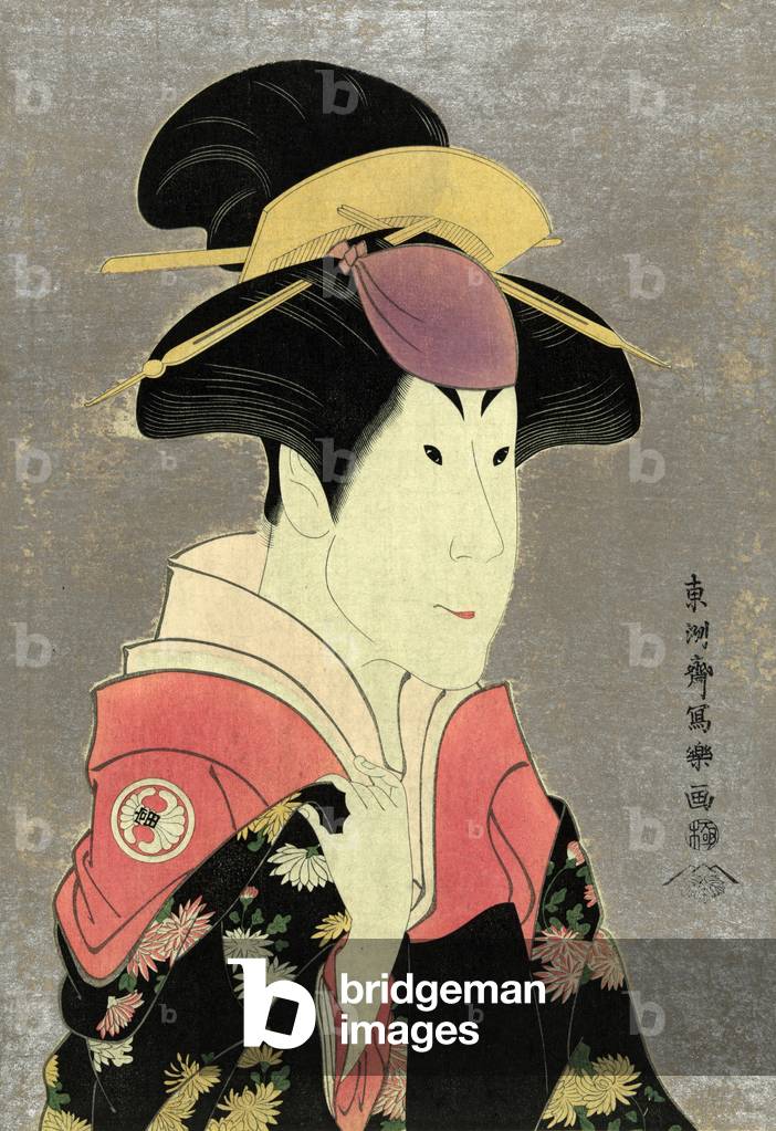 Immagine di Stampa "Stampa: mezzatinta xilografica di Segwa tomisaburo" di Toshusai Sharaku