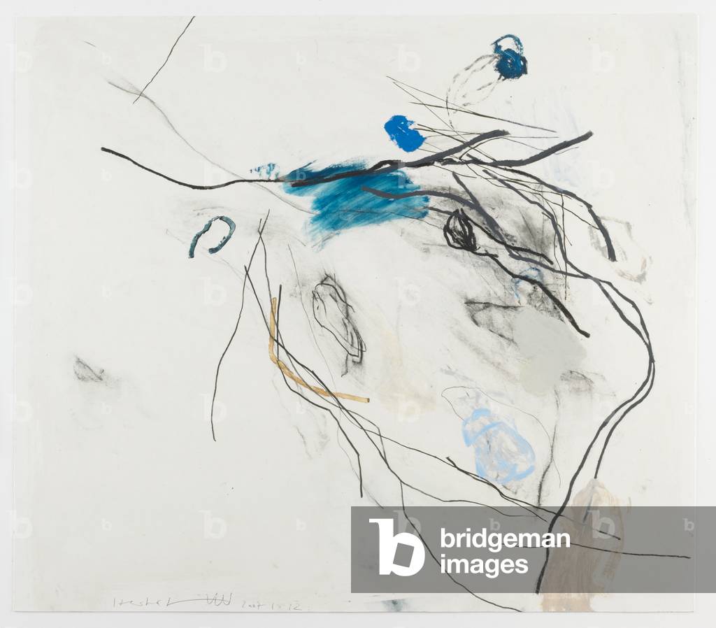 "ohne titel (1.12.07) 2007 (kohle" 2007 von Herta Müller