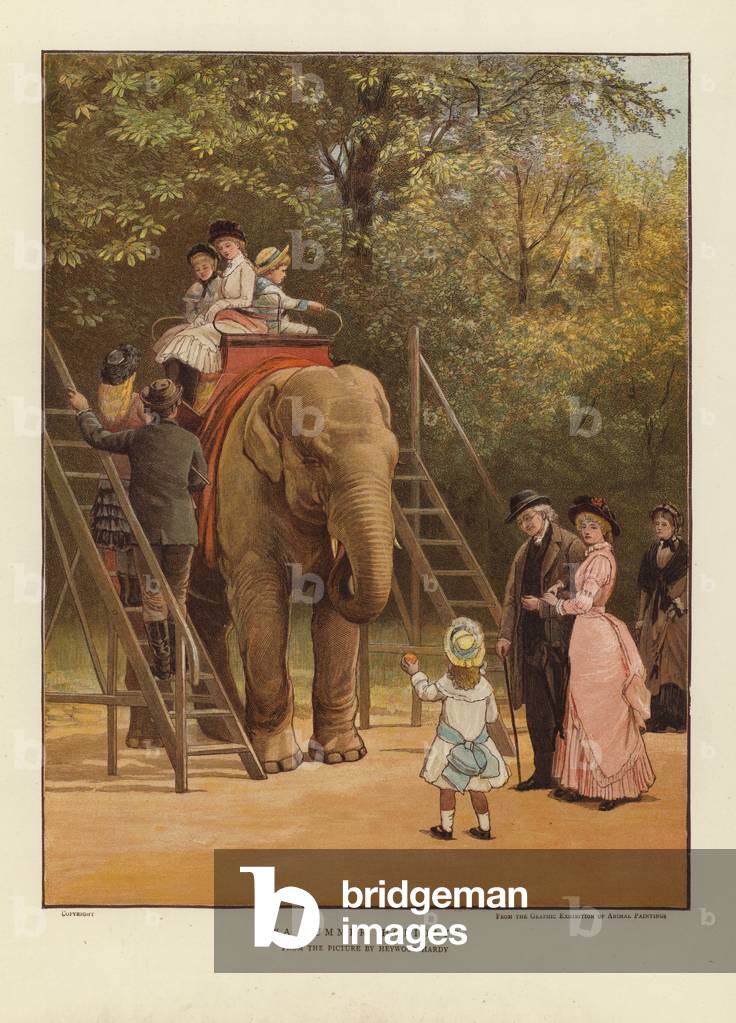 Vacances d'été (coloris litho) par Heywood Hardy, b/w
