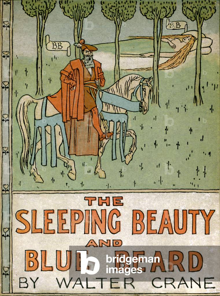 la bella addormentata e blu barba di Walter Crane