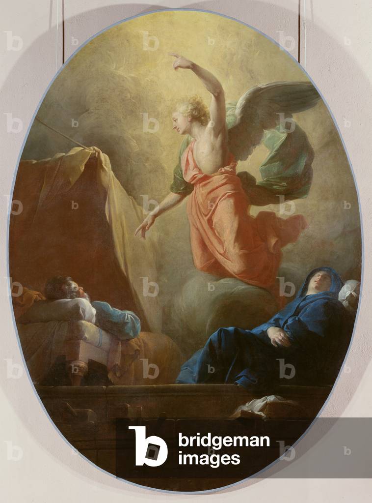 Der Traum des Heiligen Joseph (Öl auf Leinwand)