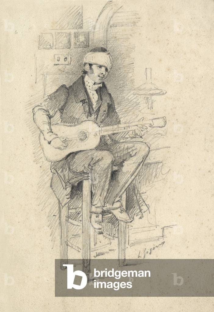 Image of Photography depicting Injured young Guitar Player 1830