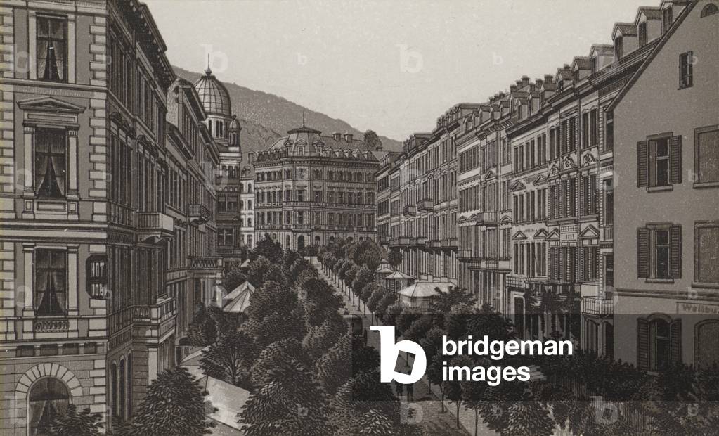 Image de Estampe représentant Parkstrasse (litho) par German School