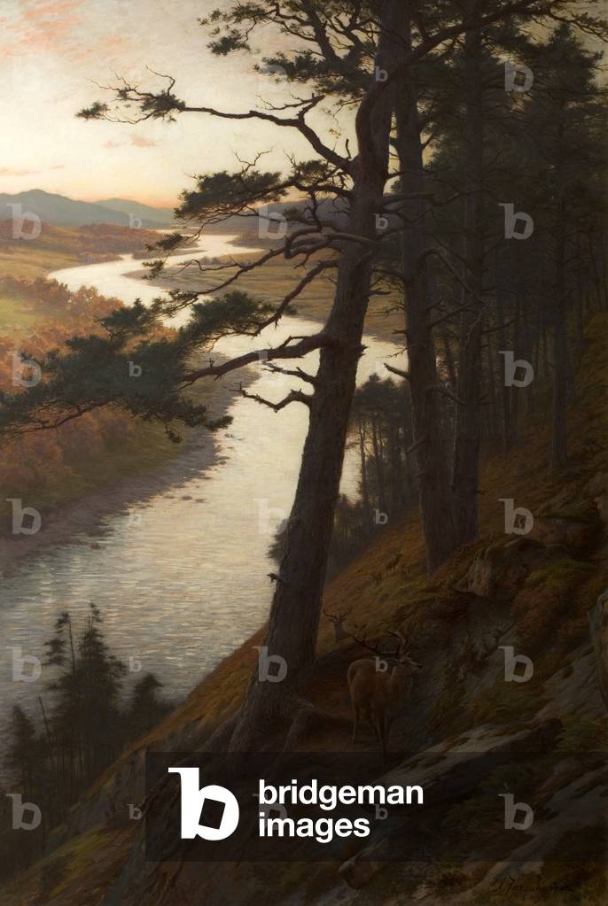 Immagine di Dipinto "il avvolgimento dee" 1889 di Joseph Farquharson, b/w