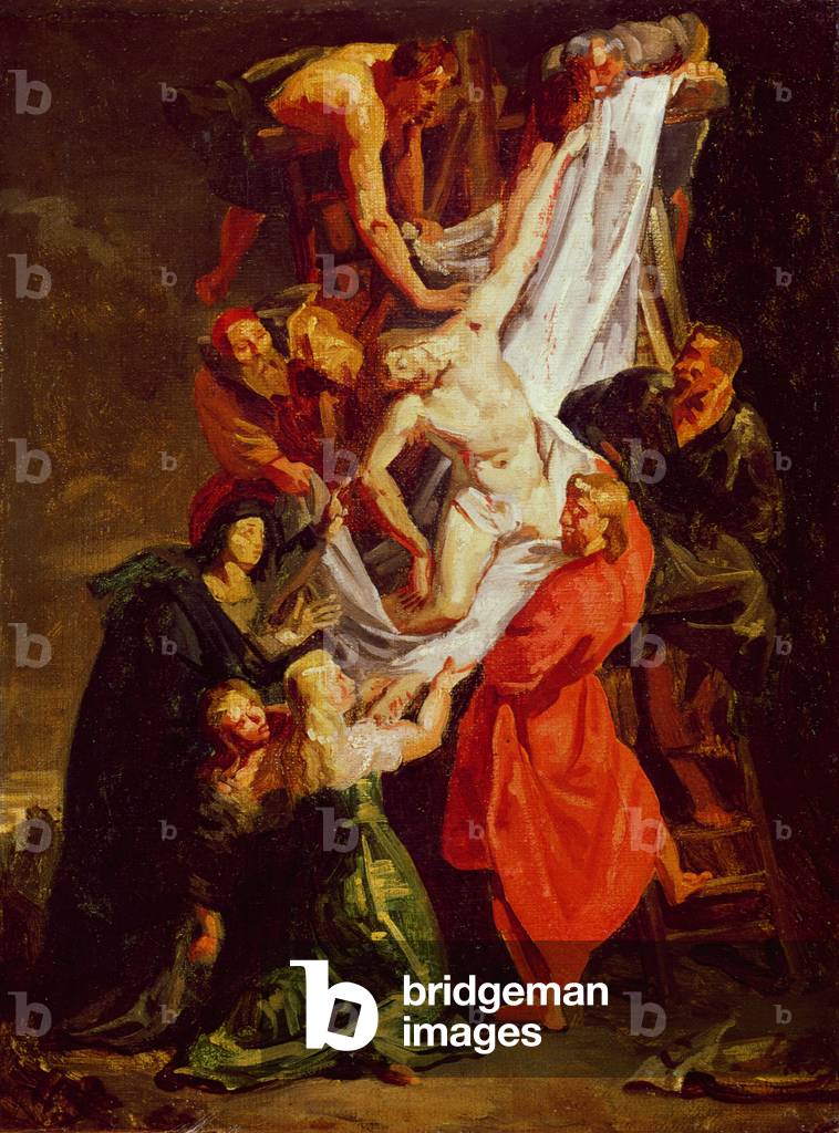 der abstieg von dem kreuz, um 1843