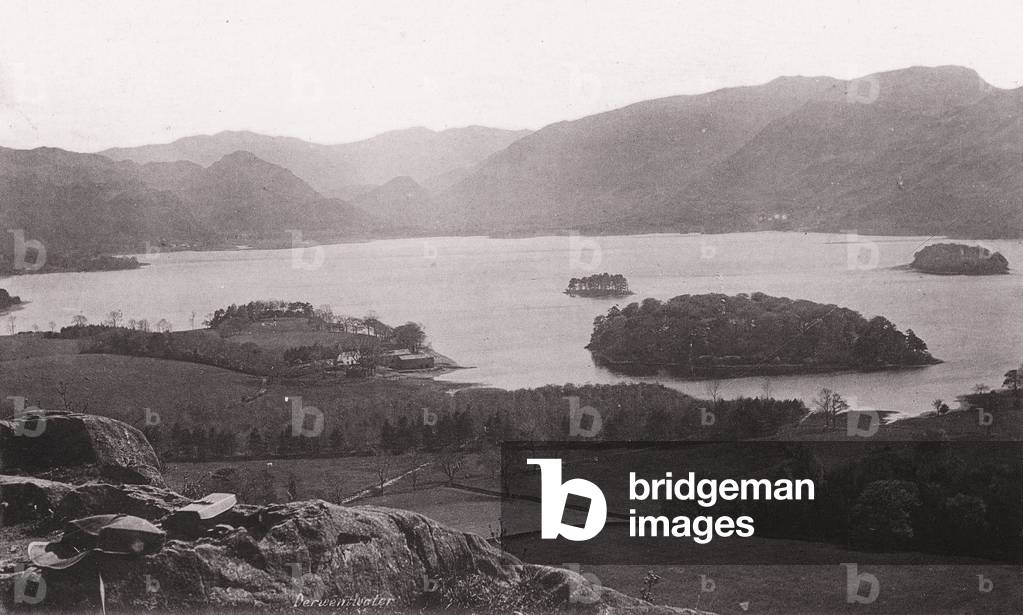Immagine di Fotografia "Derwentwater da Castle Head (foto in b/n)" 19 di English Photographer