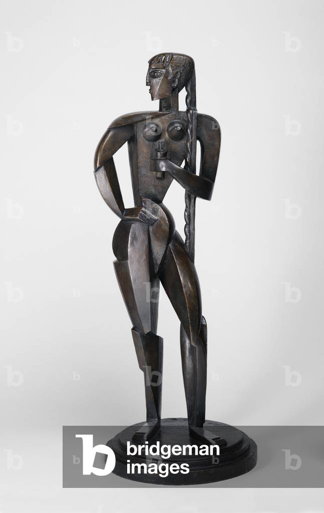 donna con treccia, 1914 (bronzo)
