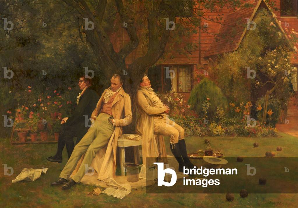 Gespielt aus, c.1885 (öl auf leinwand)