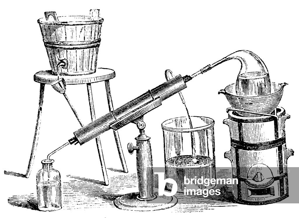 Bild von Gravur "Destillerie", b/w