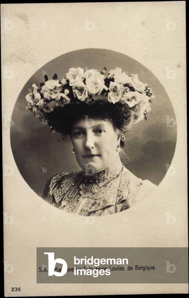 Ak S.A.R. Prinzessin Louise von Belgien (s/w Foto)