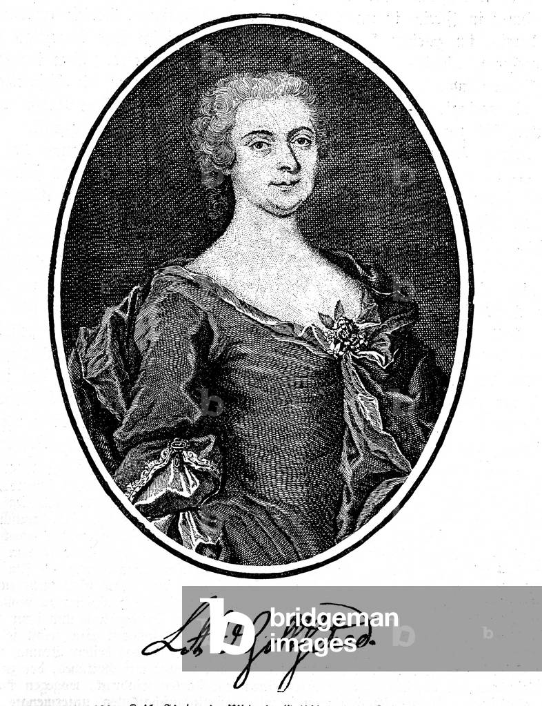 "Luise Adelgunde Victorie Gottsched" 1882, b/w