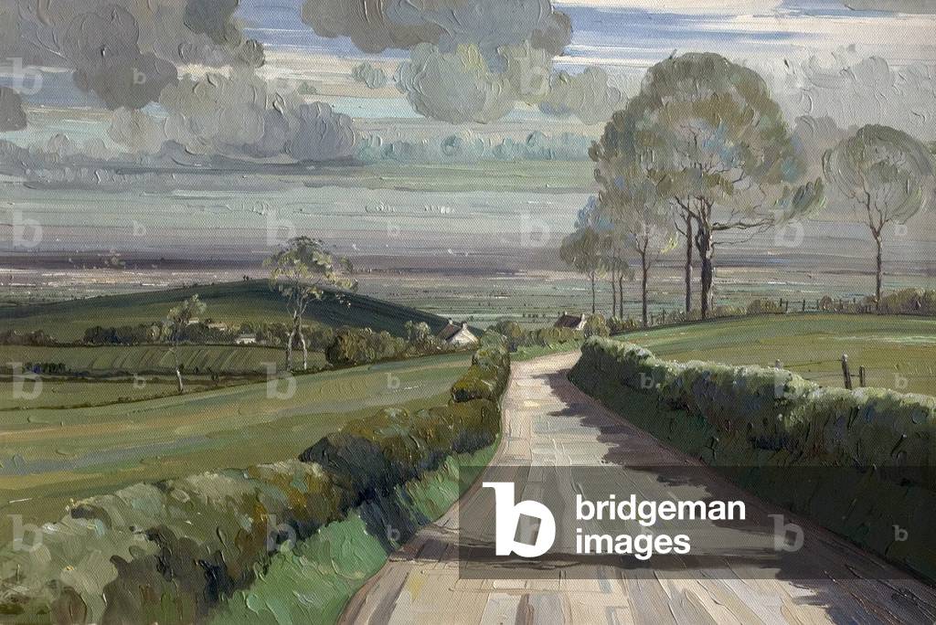 Bild von Gemälde "Spring Morning in der Nähe von Bristol (Öl auf Leinwand)" von Edward Loxton Knight