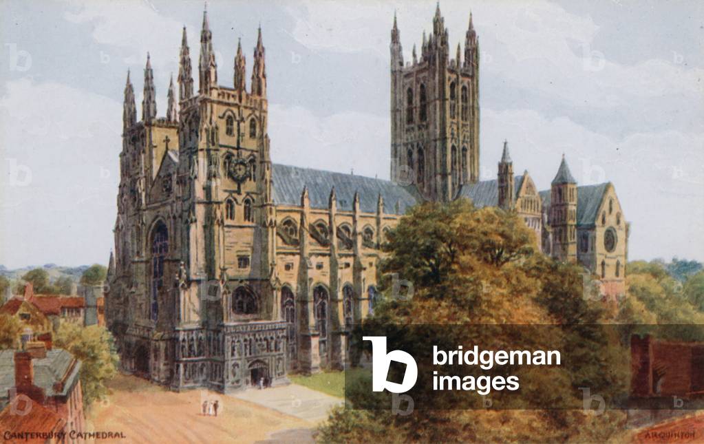 "Cattedrale di Canterbury (colore lito)" di Alfred Robert Quinton