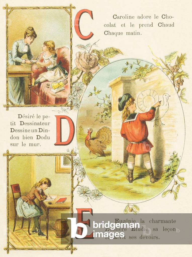 "C D E: Chocolate" 1801 di French School