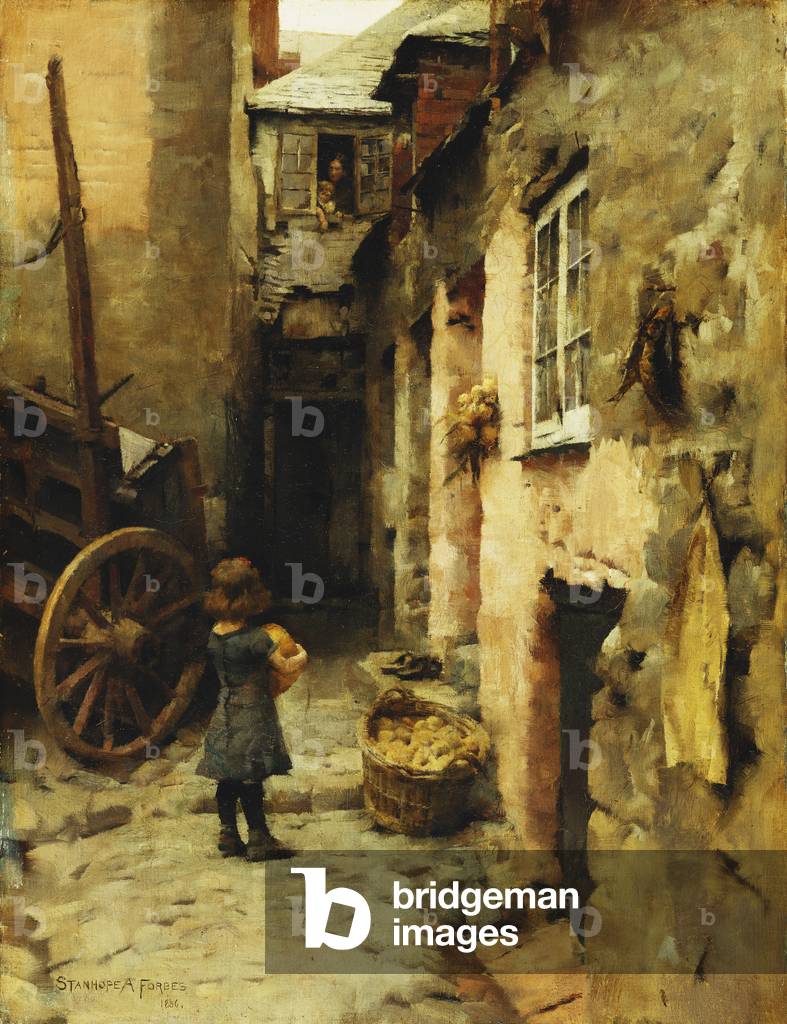 Image of Painting depicting The Daily Bread, 1886 by Stanhope Alexander Forbes