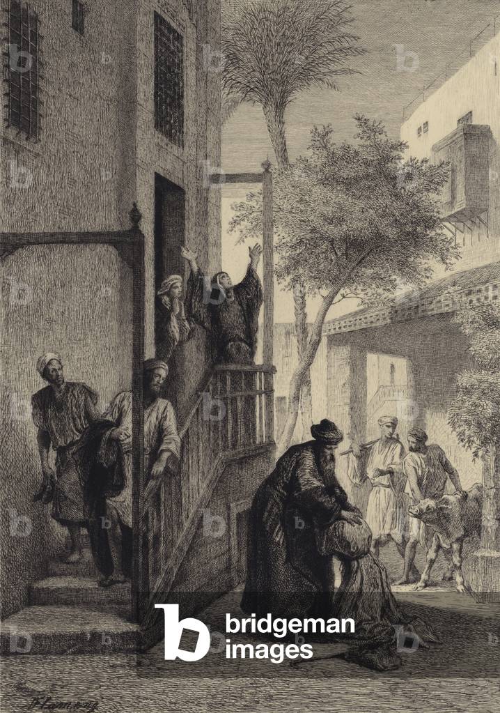 "Il figliol prodigo (incisione)" di Albert Robida