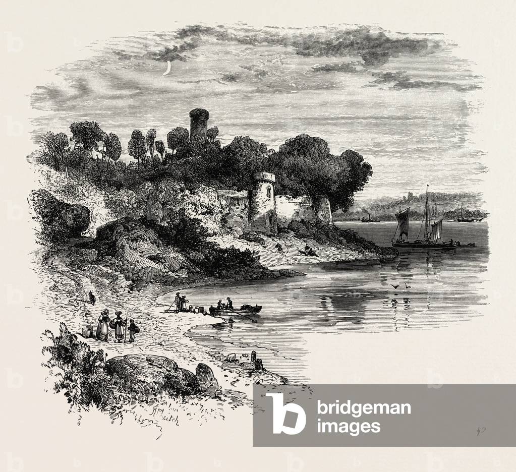 Bild von Gravur "Schloss auf der Rance"