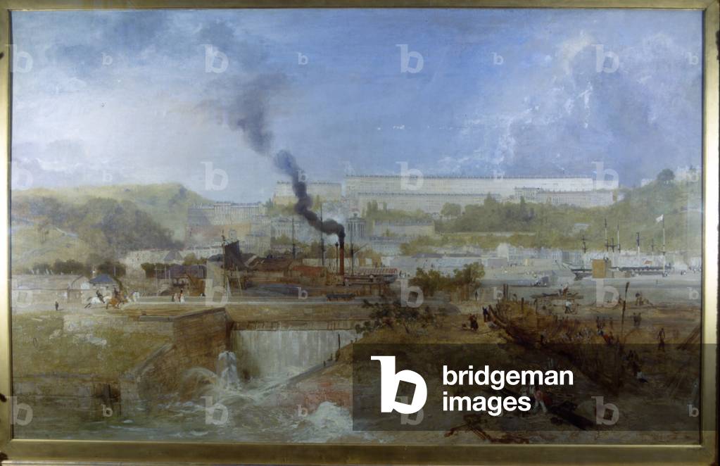 Immagine di Dipinto "Clifton dal Overfall Diga" 1837 di James Baker Pyne