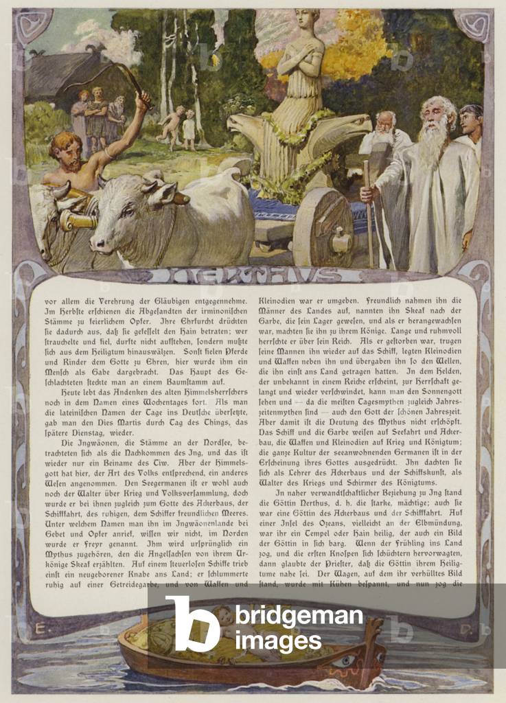 Nerthus (colour litho)