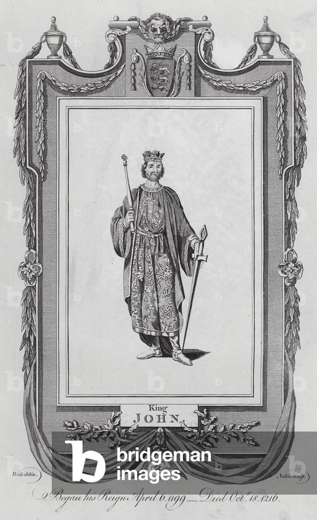 "King John (Gravur)" 1701 von English School