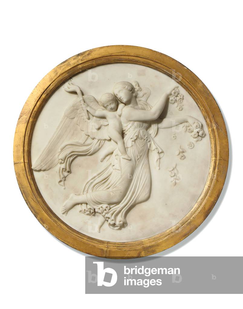 Basrelief-Runder von “Day”, um 1815-20 (Marmor im Giltwood-Rahmen)