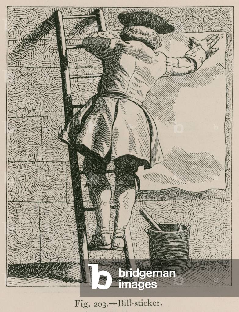 "Bill-Sticker (Gravur)" 1801 von French School