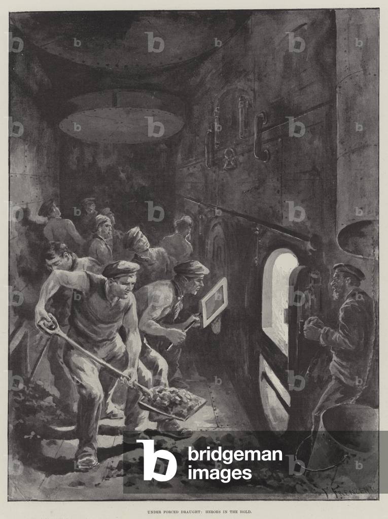 Under Forced Draught, Helden in the Laderaum (litho)