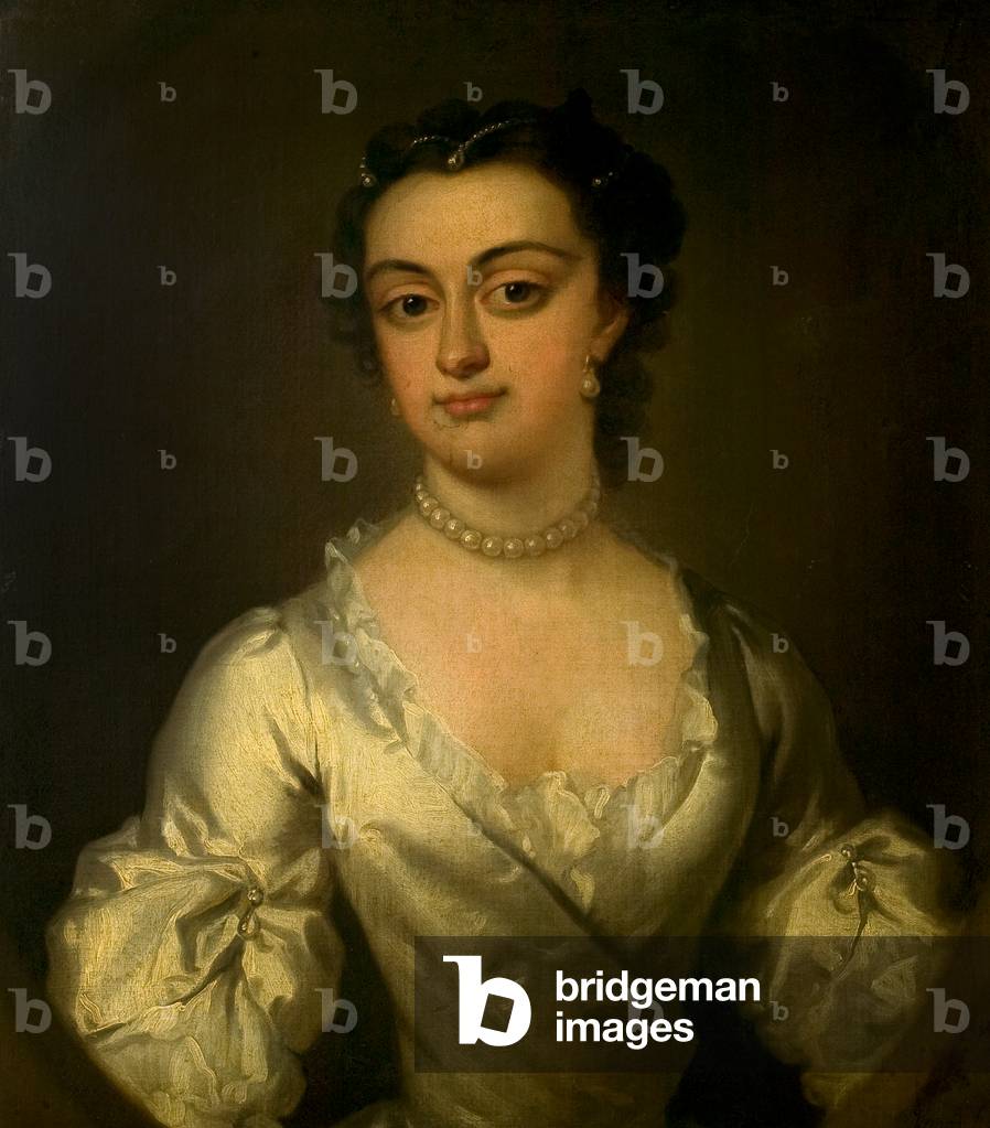 Bild von Gemälde "Bildnis einer Dame in weißem Satin (Öl auf Leinwand)" von Isaac Whood