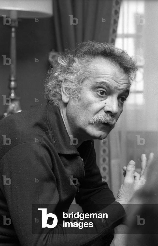 Georges Brassens by René Saint Paul, b/w