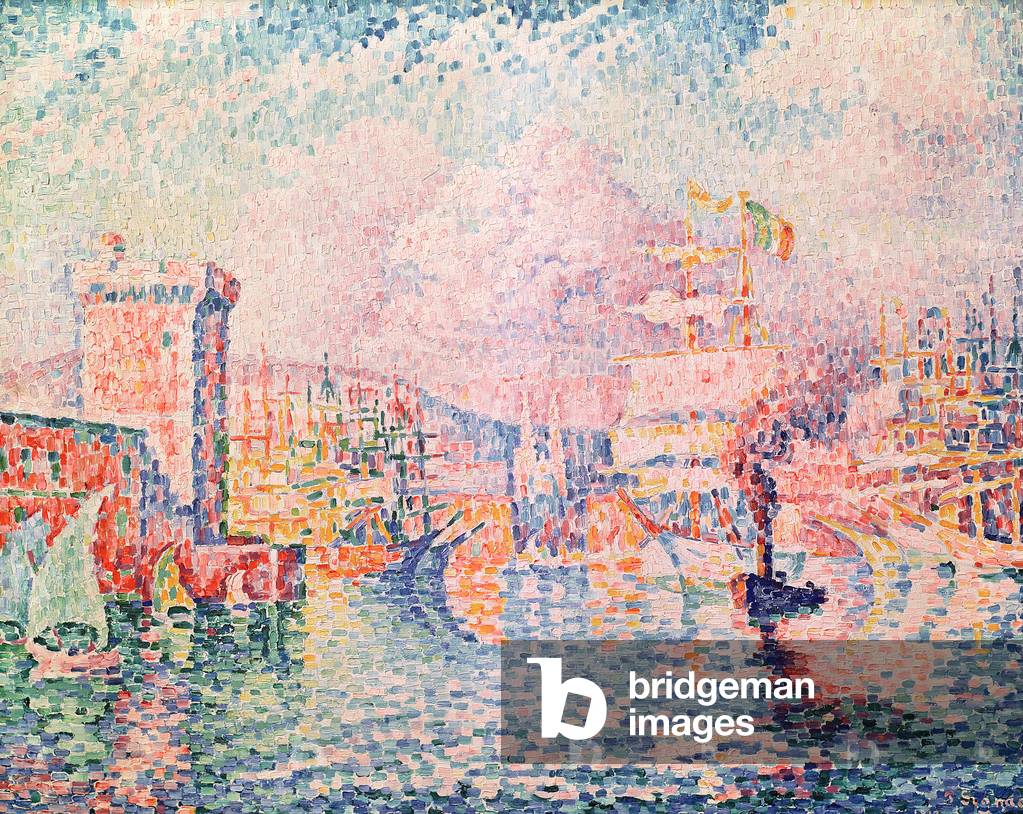 La Torre Rossa (ingresso del Porto di Marsiglia), 1913 (olio su tela)