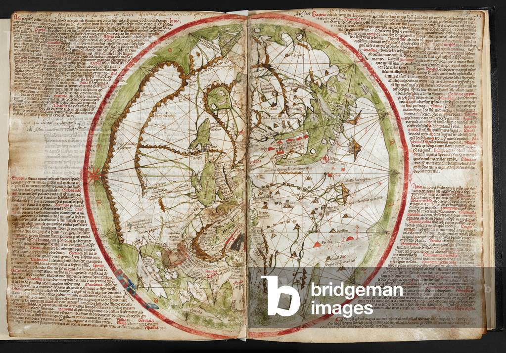 Map of the world, c.1320-25 (vellum)