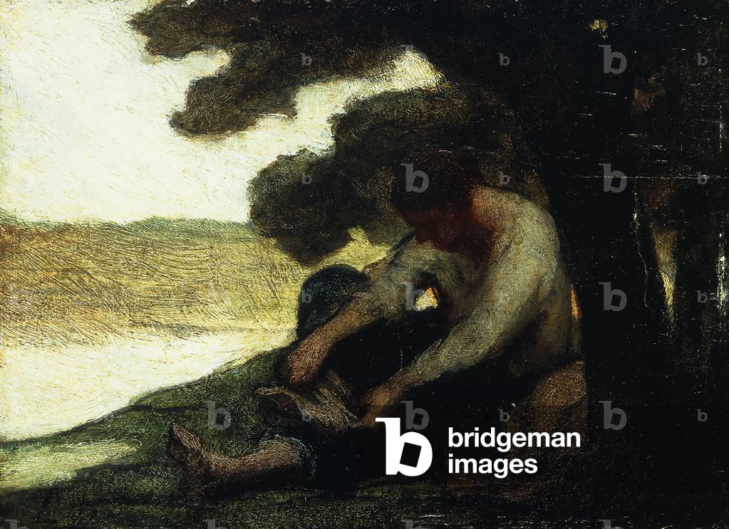 Dopo il nuoto; Apres le Bain, c.1846 (olio su carta posata su pannello)