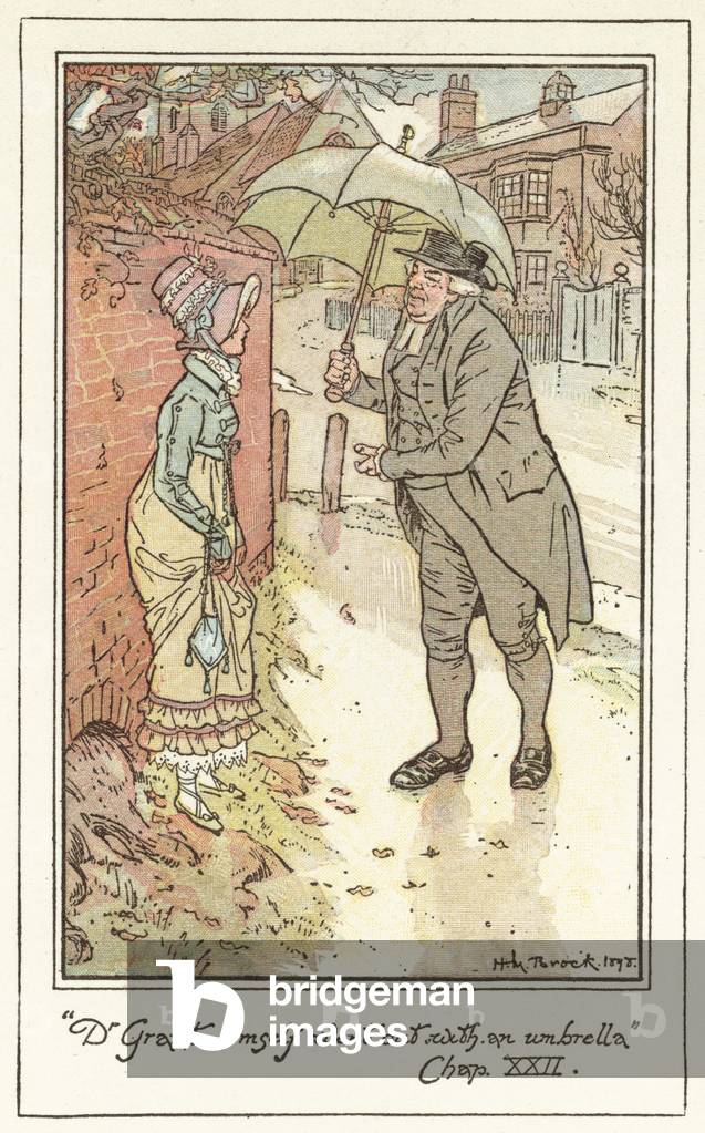 "Illustration für Jane Austen's Mansfield Park. (Farbe litho)" von Henry Matthew Brock
