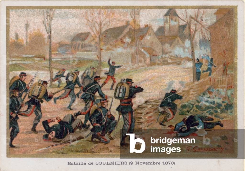 "Die Schlacht von Coulmiers (chromolitho)" 1801 von French School