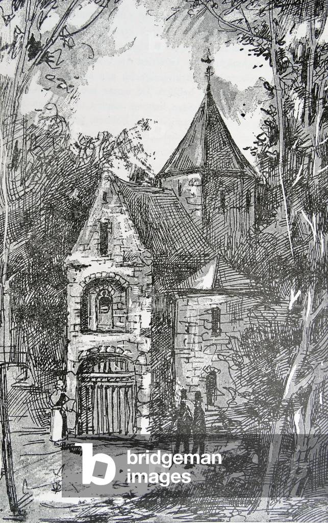 La chapelle royale à Nimègue 1840, b/w